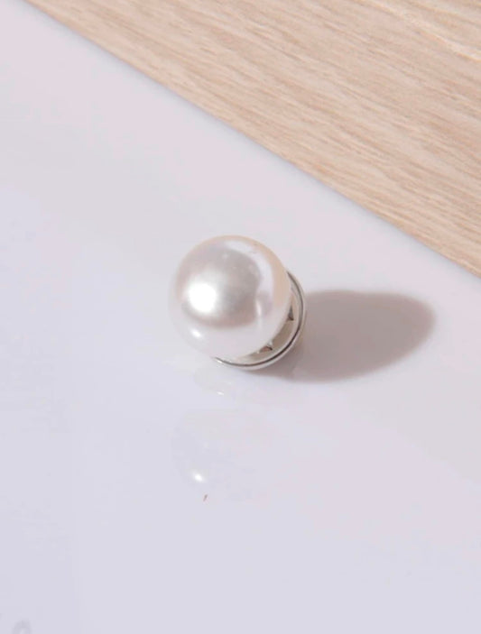 White Hijab-Button Pin