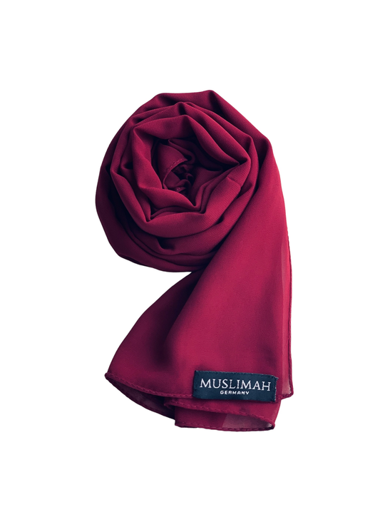 Maroon Premium Chiffon Hijab