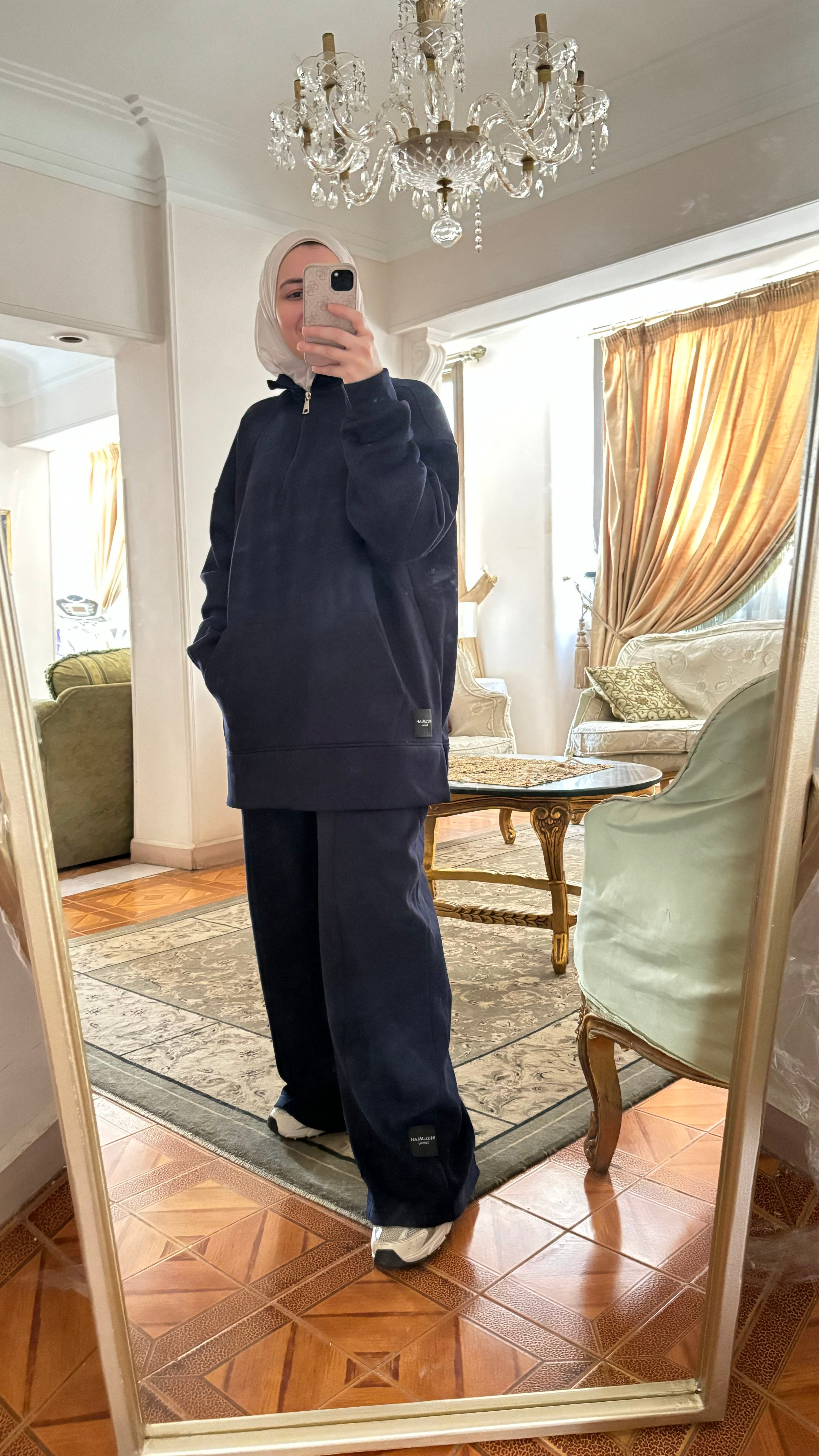 Dunkel Blau Zweiteiler- Model 2