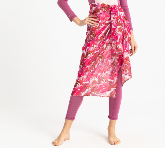 Chiffon Wrap - Pink Watermark