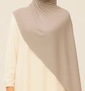 Medium Beige Baumwoll Hijab