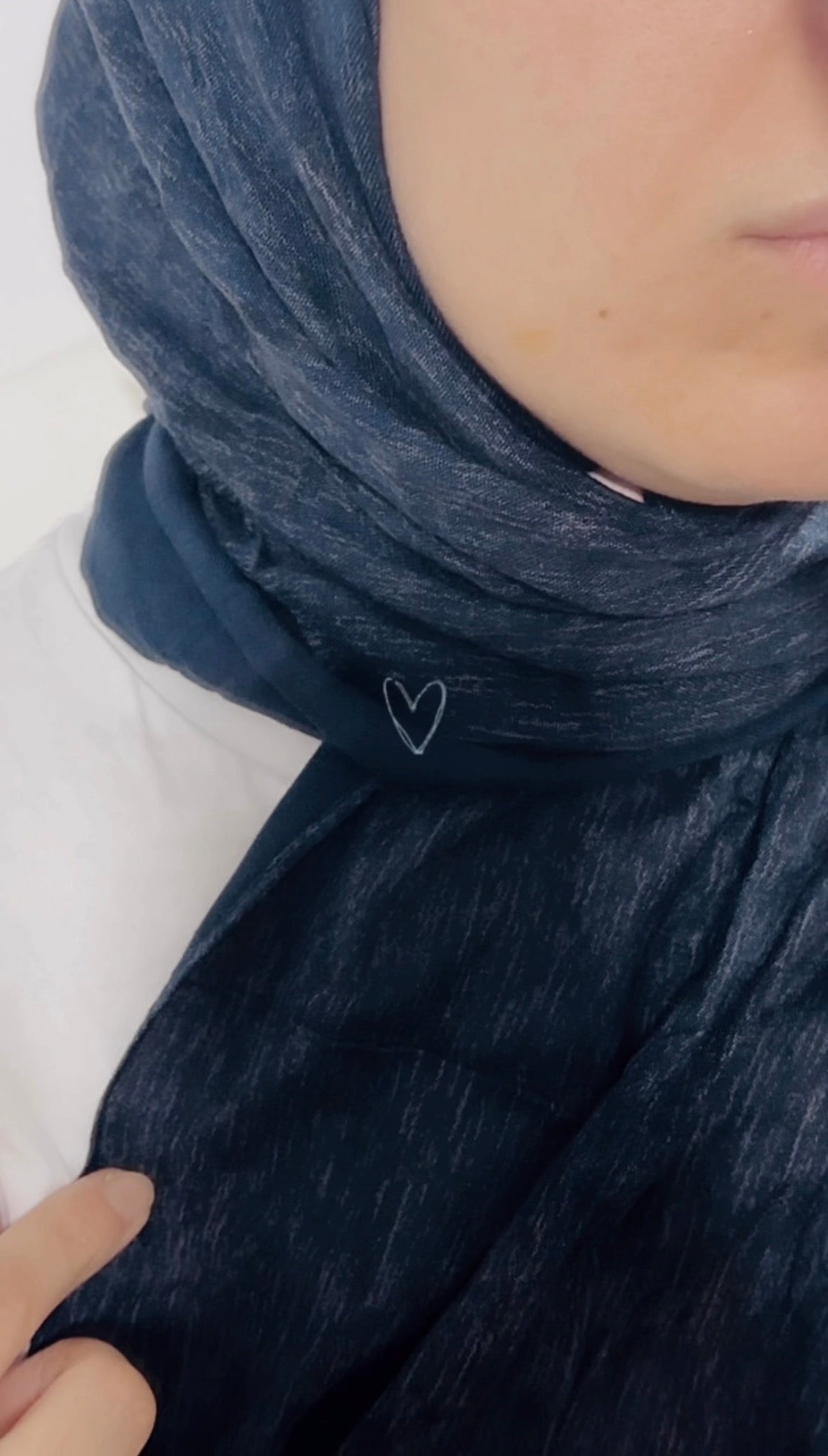 Midnight Indigo - Linen Hijab