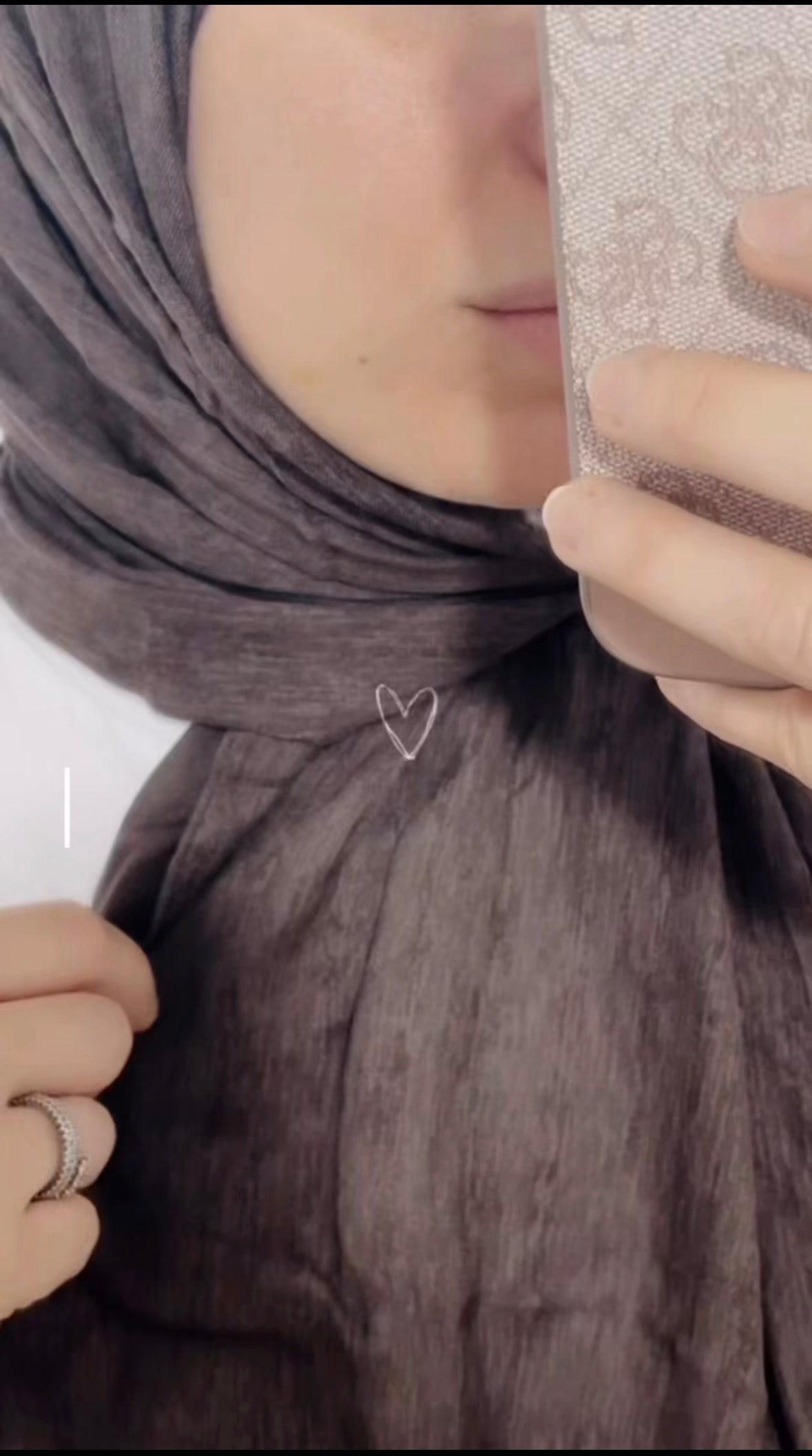 Dark Taupe – Linen Hijab