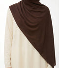 Braun Baumwoll Hijab