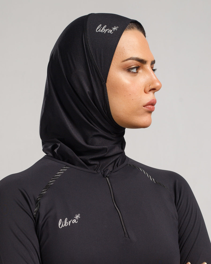 Sport Hijab Light - Black