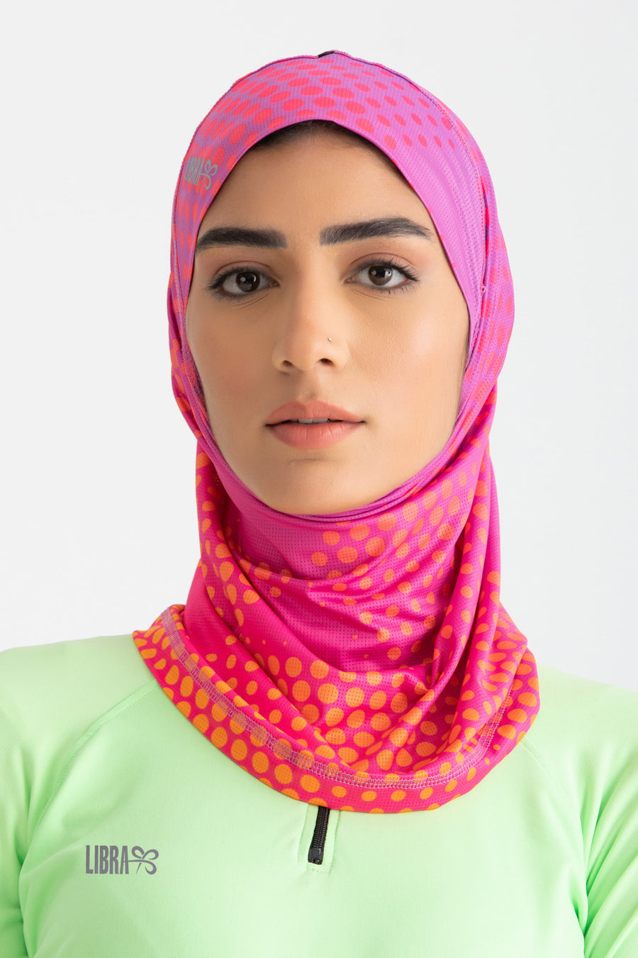 Sport Hijab Light - Orange Graphics