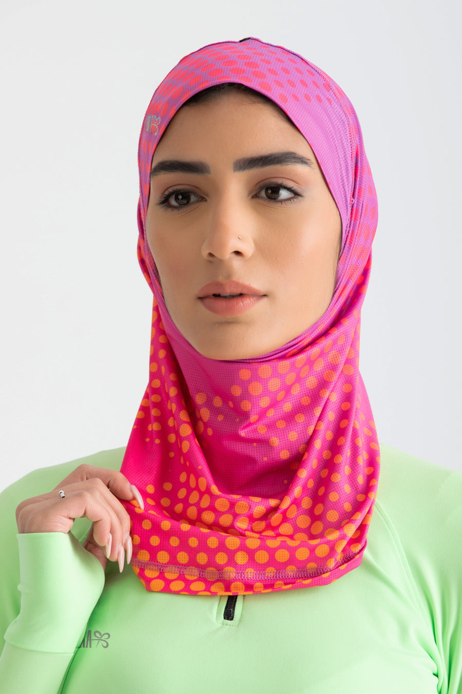 Sport Hijab Light - Orange Graphics