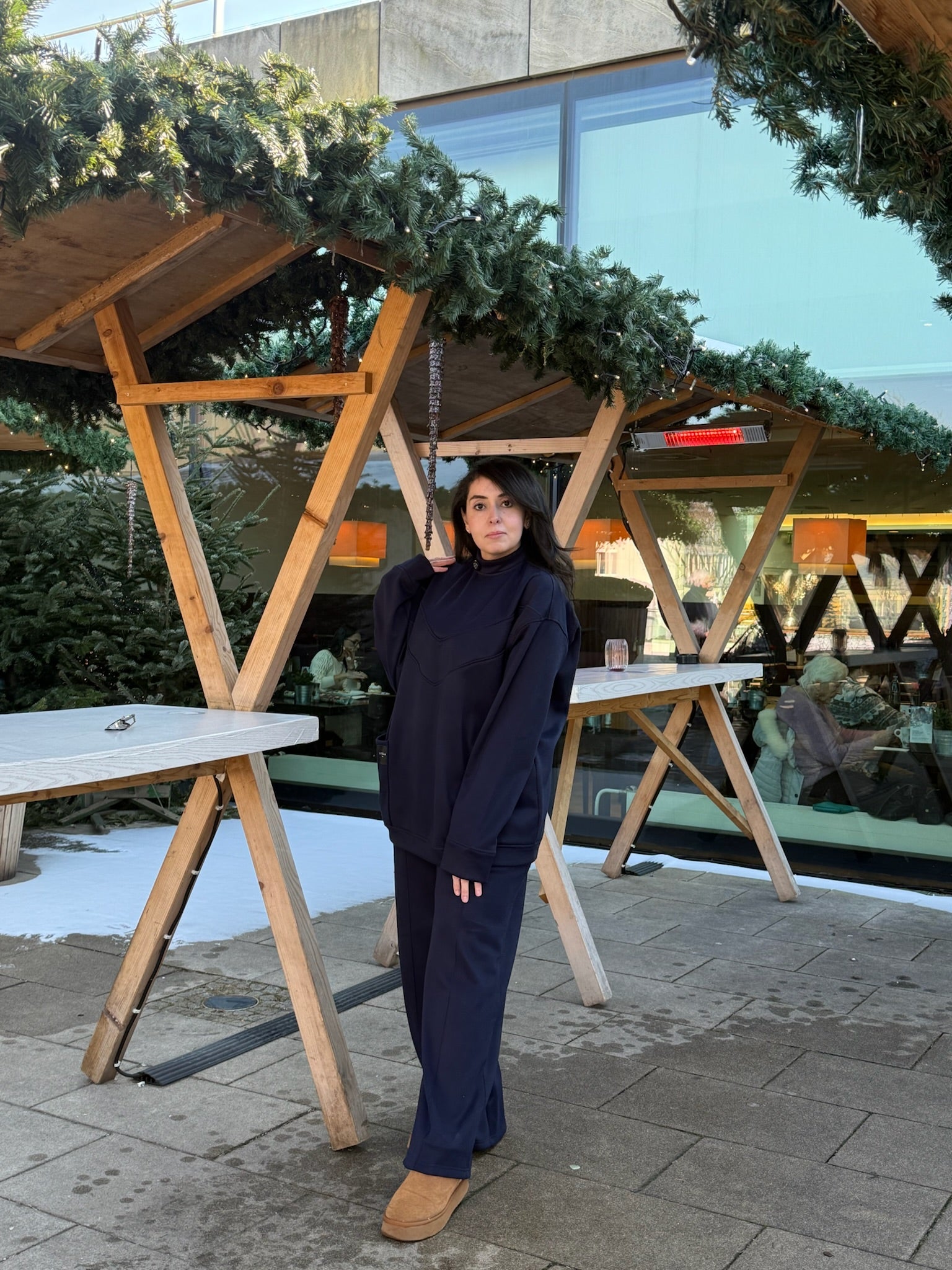 Dunkel Blau Zweiteiler- Model 1