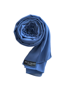 Cool Blue Premium Chiffon Hijab