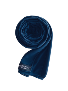 Dark Blue Premium Chiffon Hijab