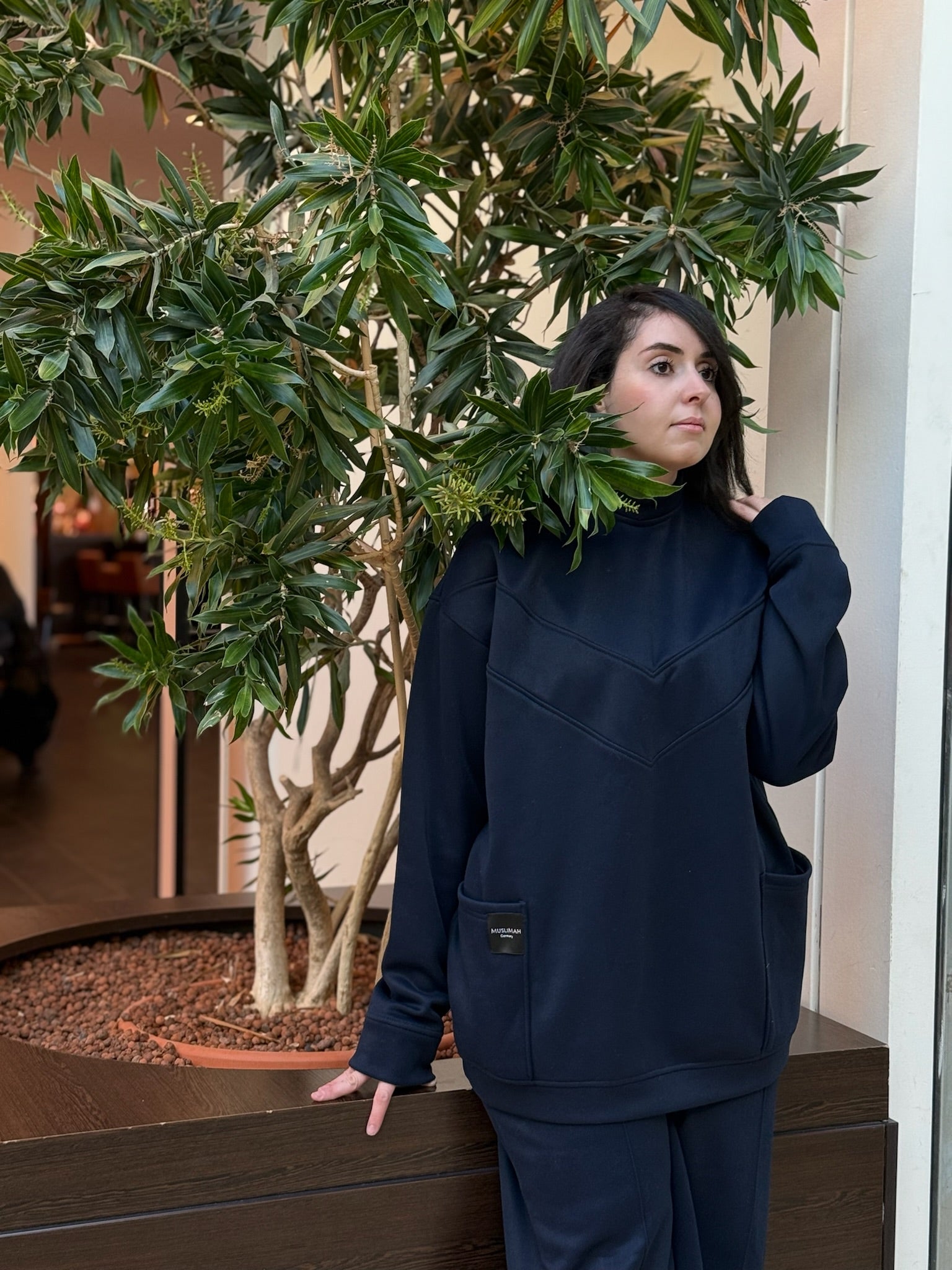 Dunkel Blau Zweiteiler- Model 1