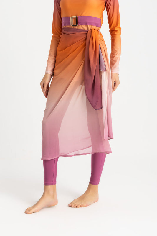 Chiffon Wrap - Gradient Sunset