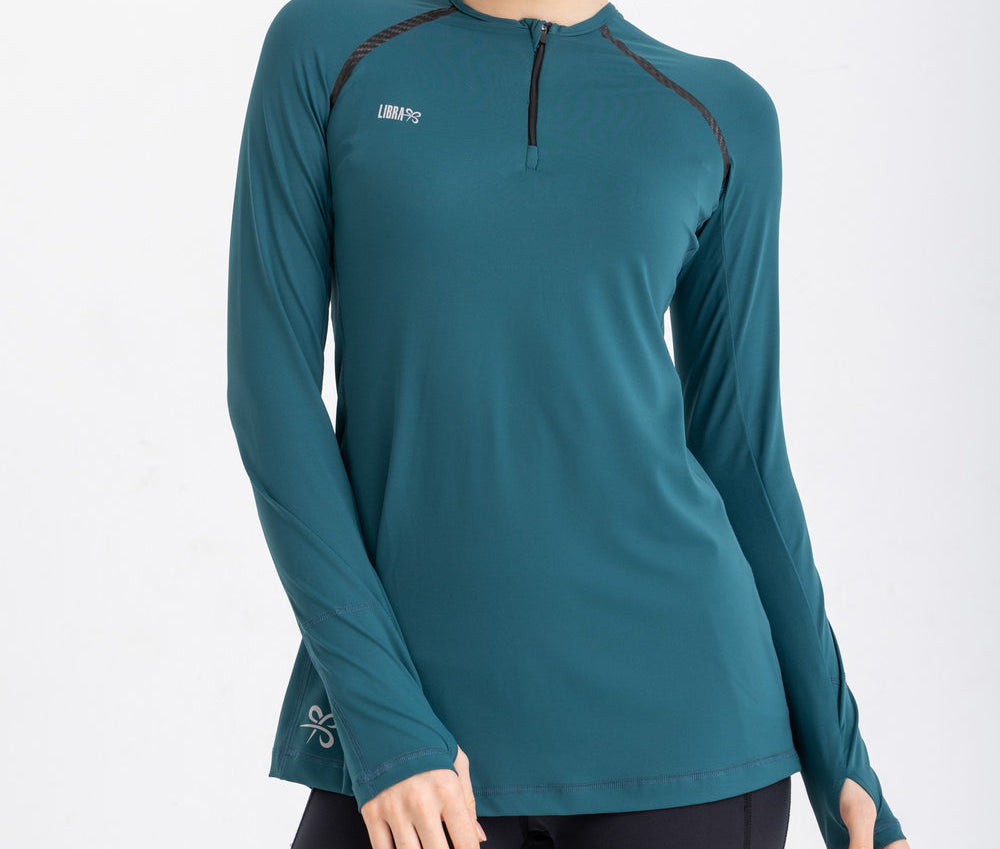 Performance Long sleeve Top - Atlantic Deep