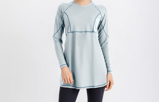 Breeze Back Top - Sustained Grey