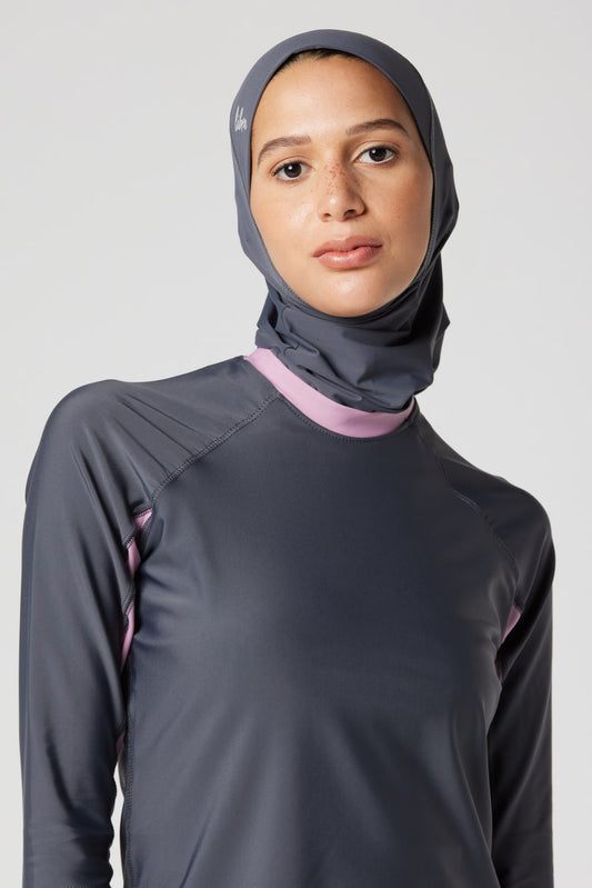 Ultra-Fit Swim Hijab - Charcoal