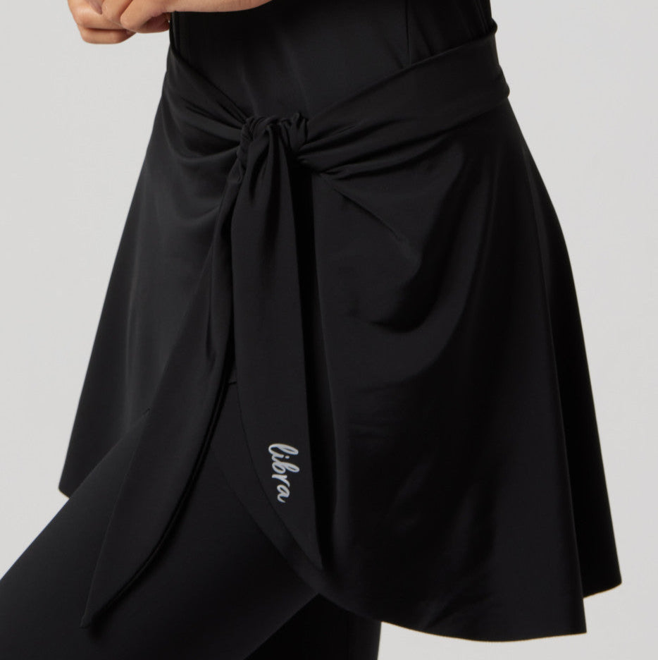 Wave Cover-Up Skirt - Black