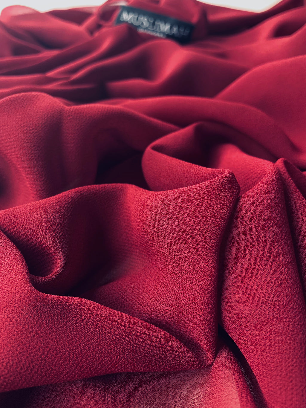 Maroon Premium Chiffon Hijab - Muslimah.de