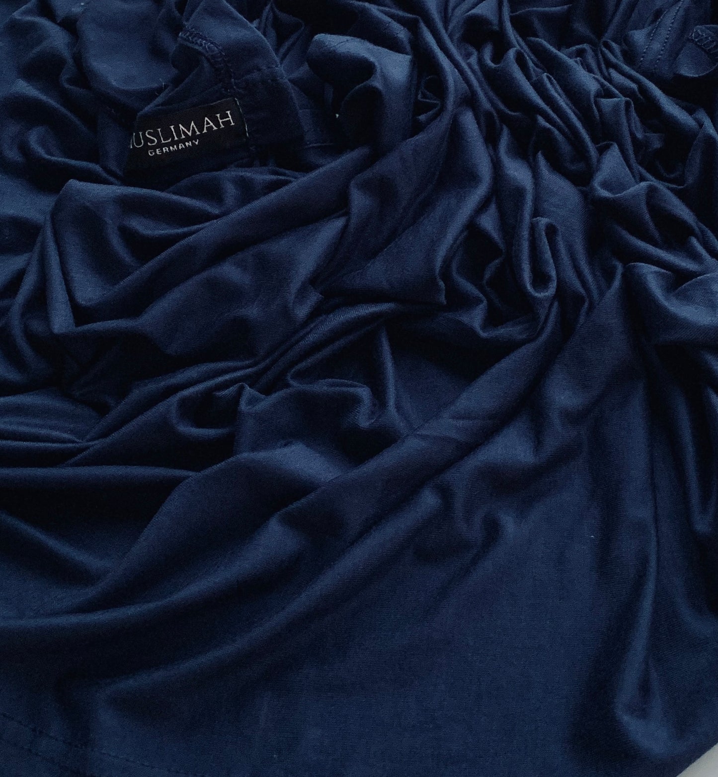 Dark Blue Cotton Jersey Hijab - Muslimah.de