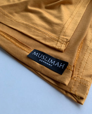 Golden Cotton Jersey Hijab - Muslimah.de