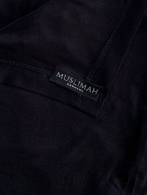Black Cotton Jersey Hijab - Muslimah.de