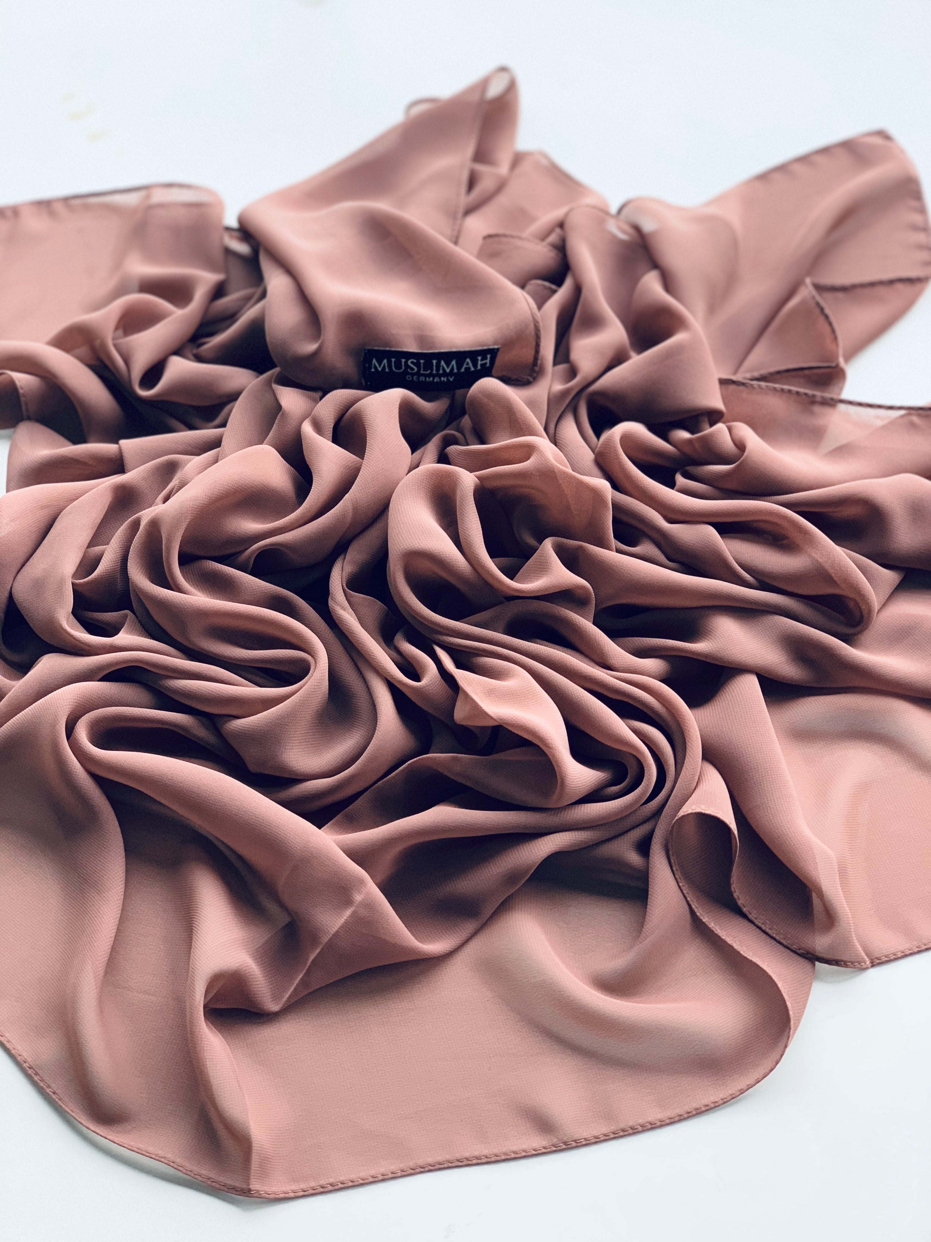 Coffee Premium Chiffon Hijab - Muslimah.de