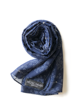 Dark blue floral Hijab - Muslimah.de
