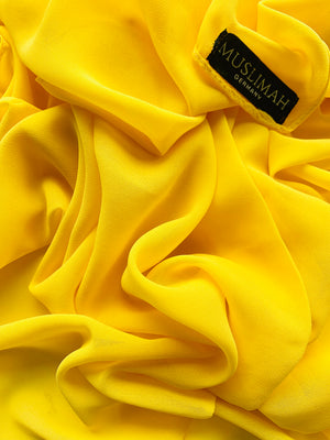 Yellow Premium Chiffon hijab - Muslimah.de