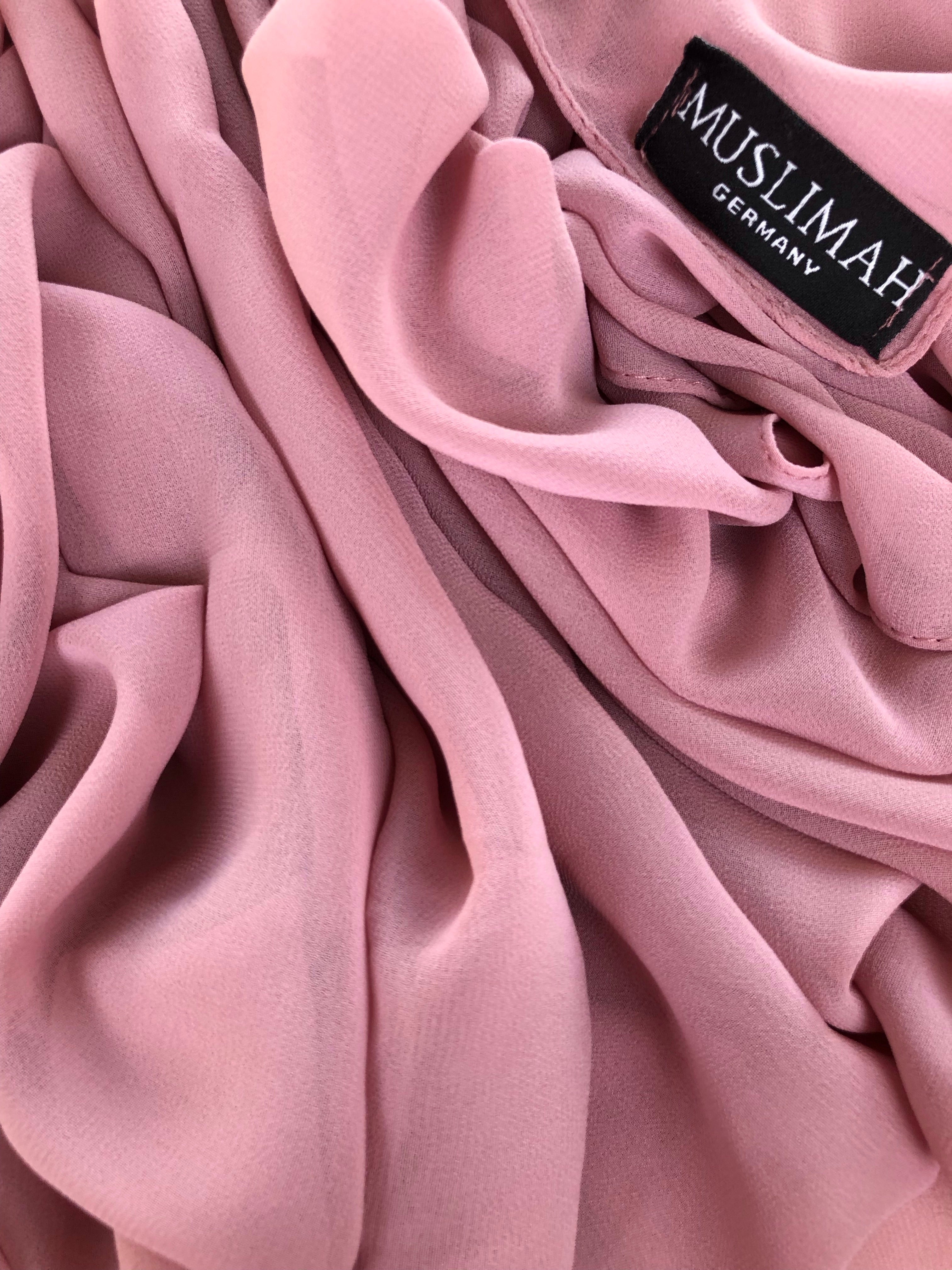 Careys Pink Premium Chiffon Hijab - Muslimah.de