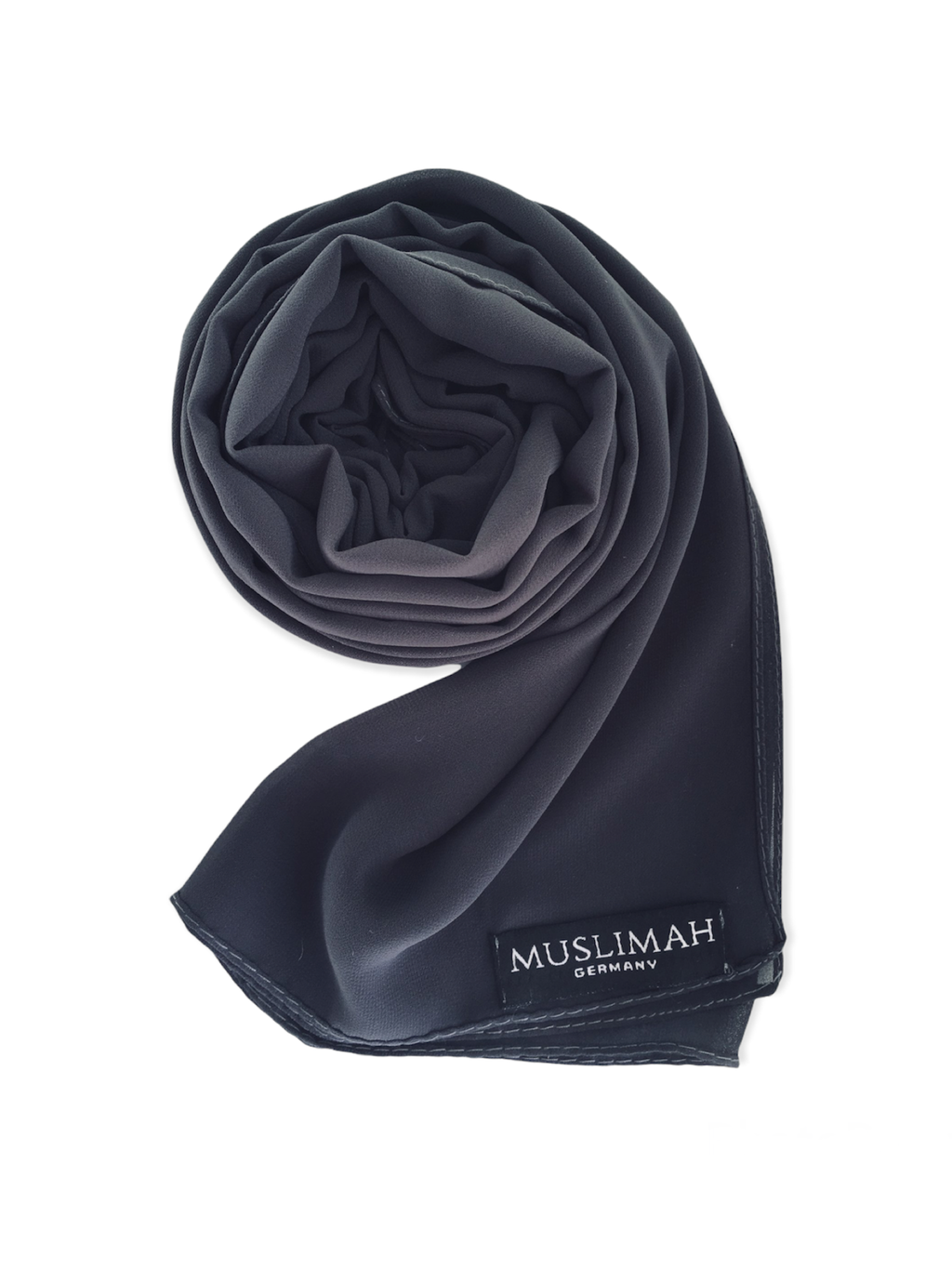 Charcoal Premium Chiffon Hijab - Muslimah.de