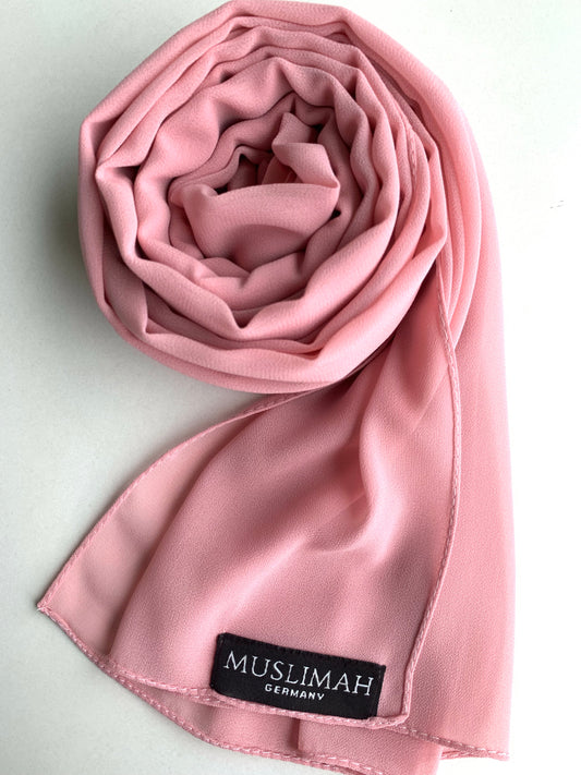 Dark Blush Premium Chiffon hijab - Muslimah.de